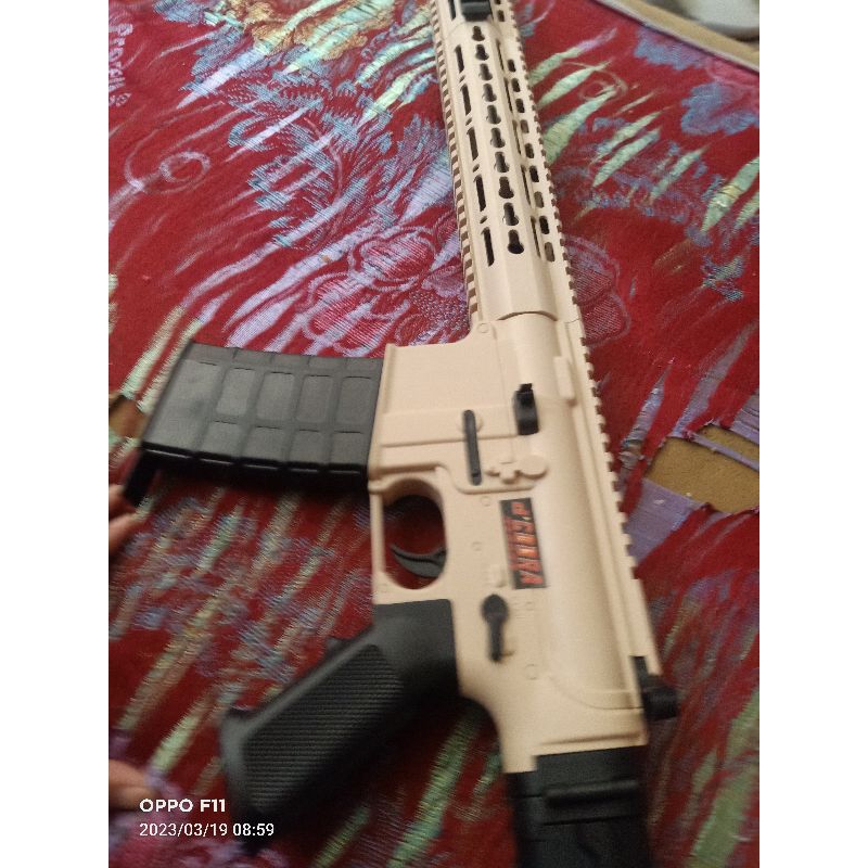 Dcobra MAINAN M416 (AR15)Bekas like new., TAN DESERT  - MAiNAN ORIGINAL SNI