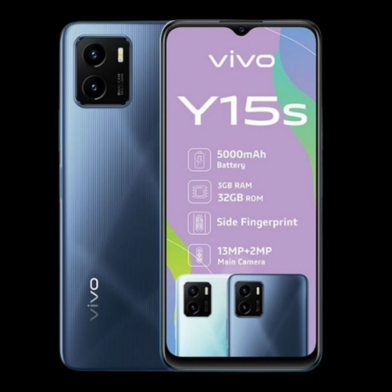 Vivo Y15S [3GB+32GB] Garansi Resmi Vivo 1 Tahun Warna Mystic Blue