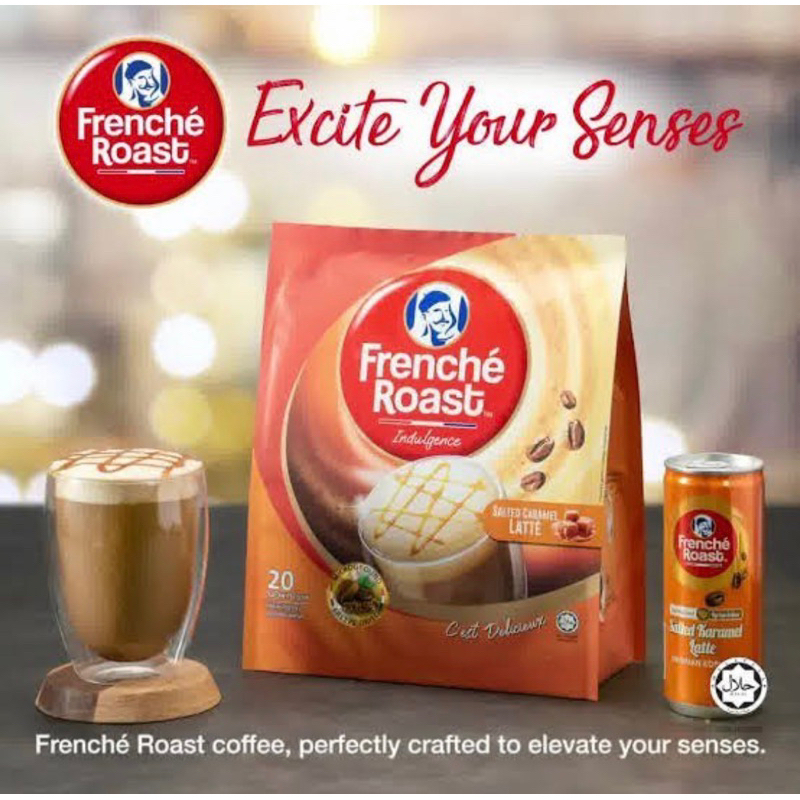 

ECER 1SASET FRENCHE ROAST INDULGENCE COFFEE SALTED CARAMEL LATTE WHITE COFFEE