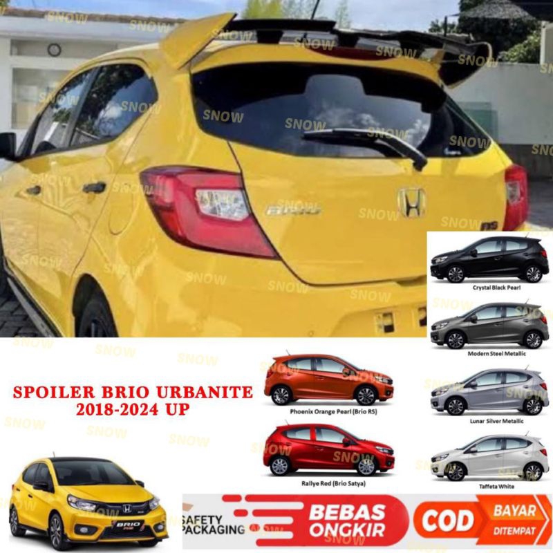 Spoiler Belakang All New Brio 2018 2022 2023 2024 Urbanite RS SATYA