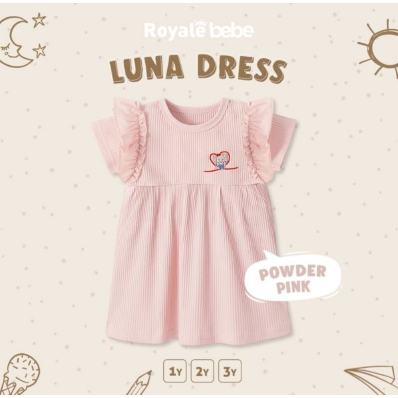 Royale Bebe Luna Dress (1-3y) Dress Anak Perempuan RB-LUNA