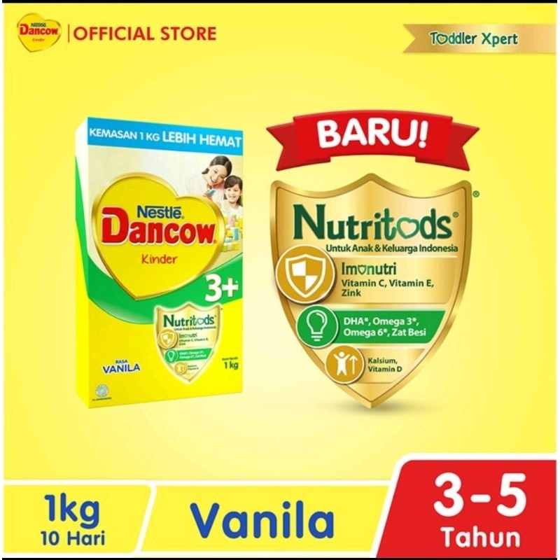 Dancow 1+ 3+ vanila 1kg