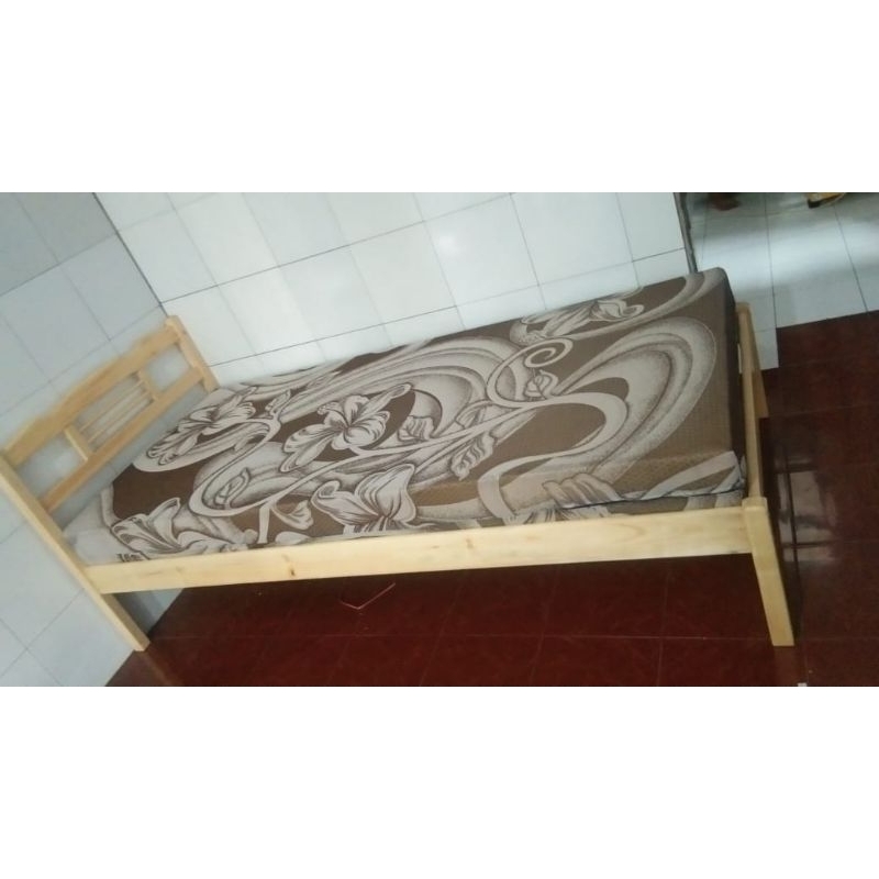 RANJANG KAYU UK. 90 TANPA KASUR