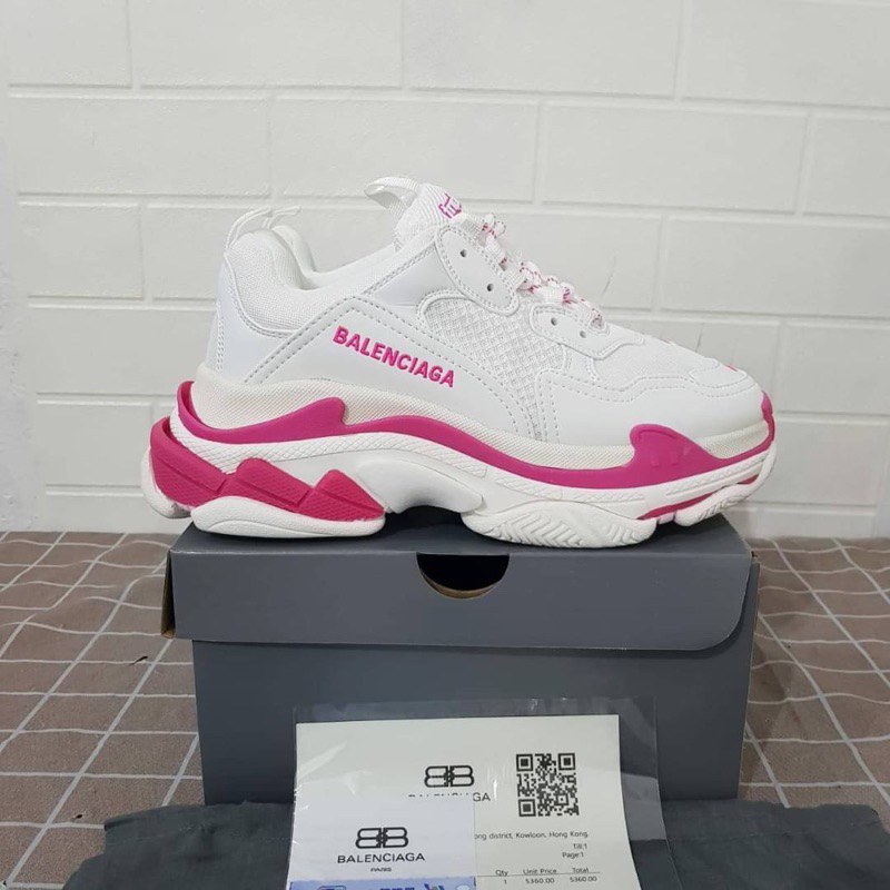 Balenciaga Triple s white pink