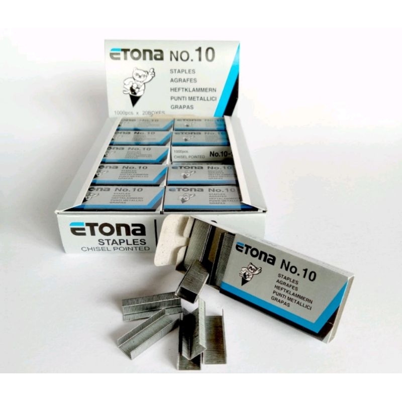 

Staples / Steples / Isi stapler / Hekter / Jepretan / Jetrekan Etona No 10