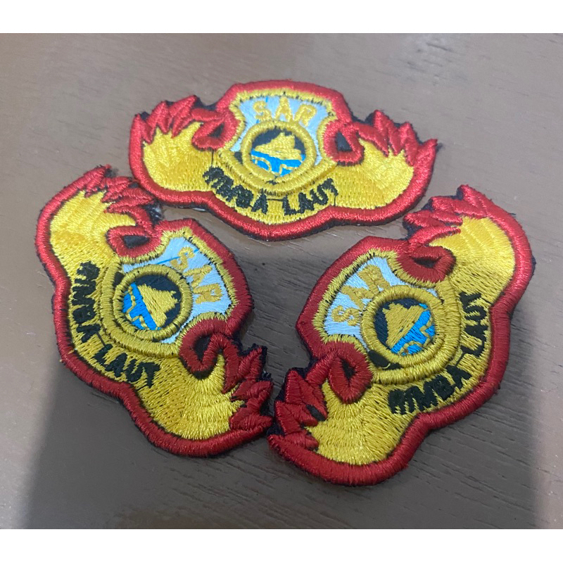 Atribut Polri Rimba Laut Bordir Timbul