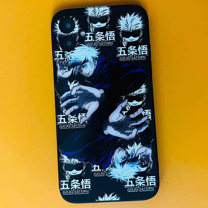 SM Gojo Jujutsu Kaisen Square Edge TPU Softcase Compatible With Samsung A32 A04s A03 A33 A12 A53 A13 A52 5G