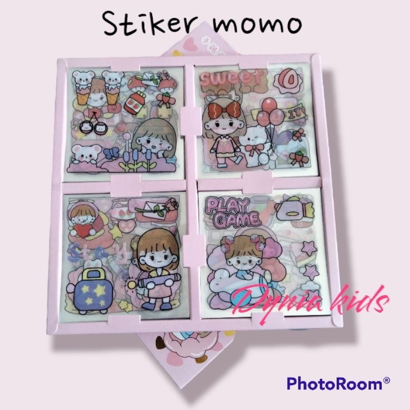 

Stiker MOMO murah STIKER TRANSPARAN termurah mainan anak sticker karakter