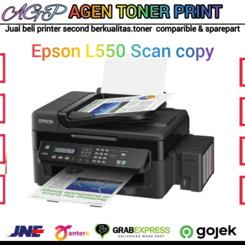 Printer Epson L550 Printer Scan Copy Multifungsi kaca F4
