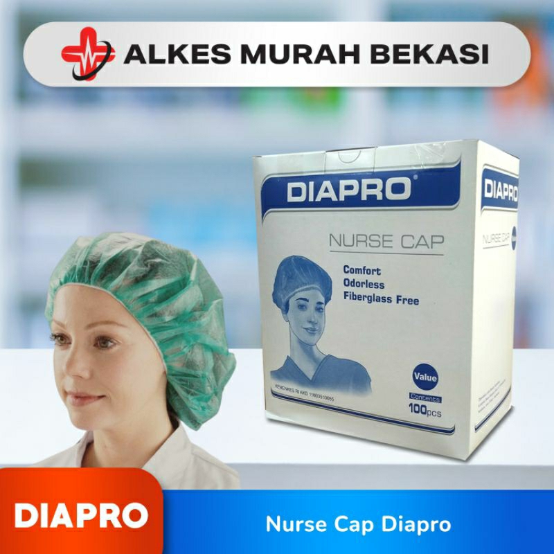Nurse Cap Diapro / Nurse Cap / Topi Suster / Diapro / Nurse Cap Murah