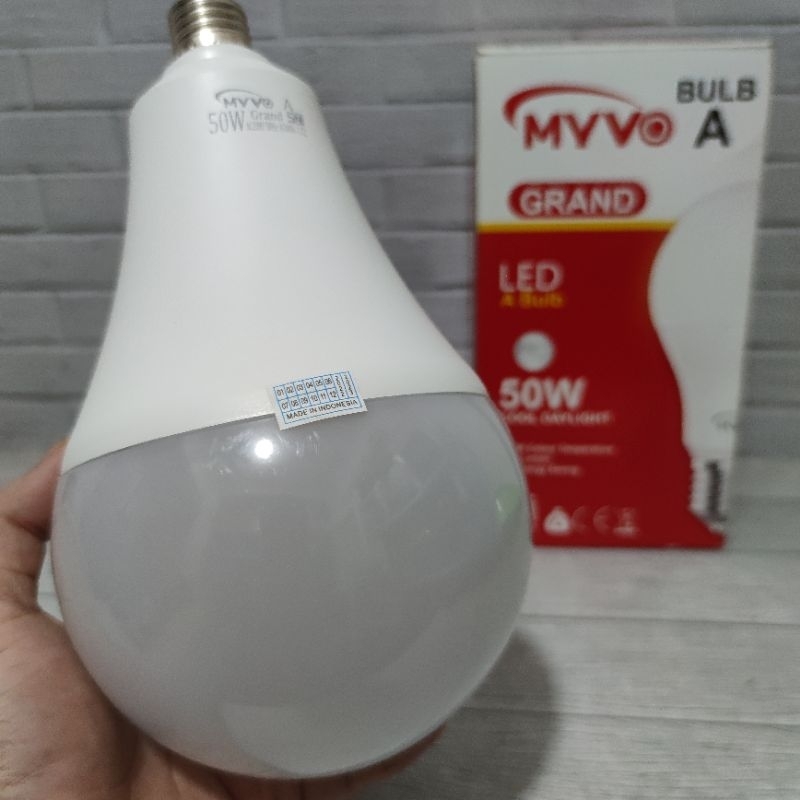 MYVO GRAND LAMPU LED A BULB 50W 50 WATT BOHLAM GARANSI 2 TAHUN