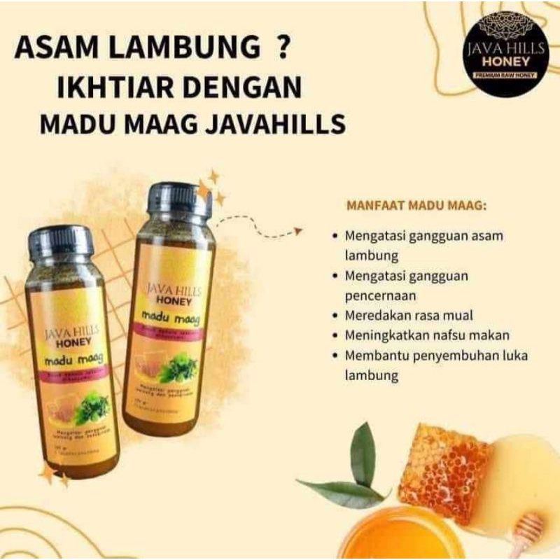 

MADU MAAG JAVA HILLS HONEY 100% MADU MURNI/LOLOS UJI LAB