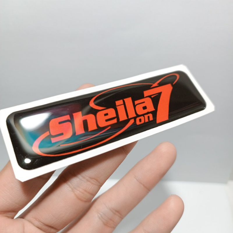 SHEILA ON 7 Emblem sticker timbul resin lentur