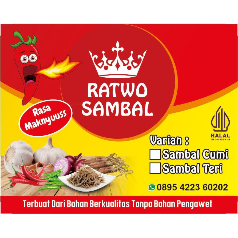 

SAMBAL TERI/SAMBAL CUMI TAHAN 6 BULAN