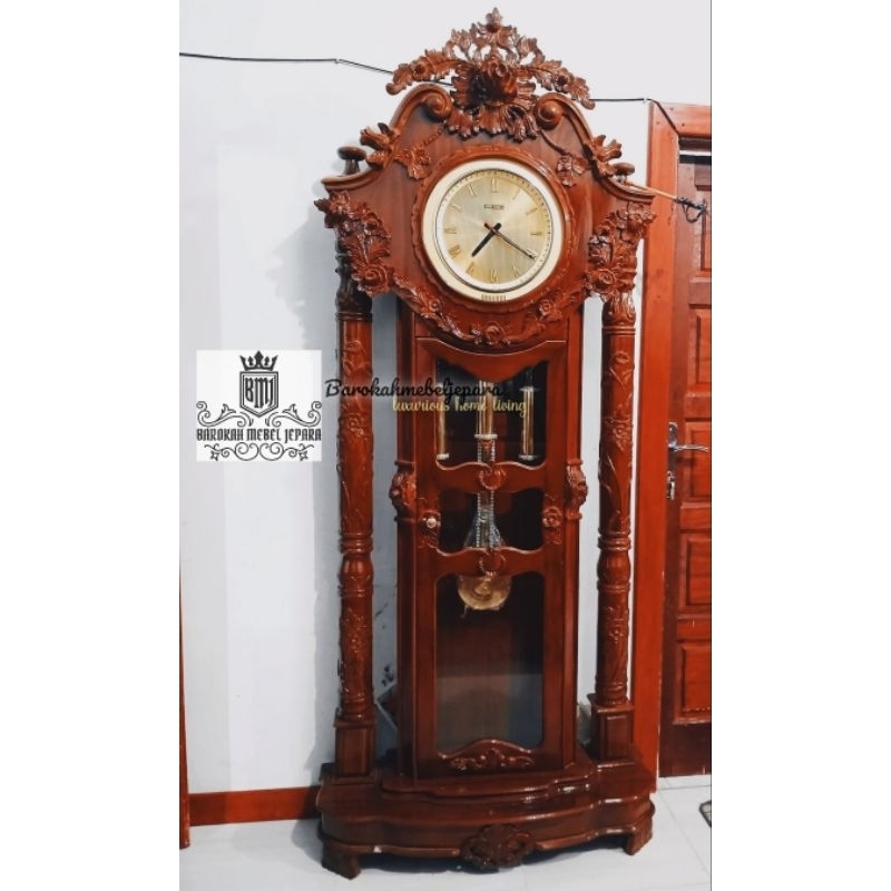 jam gadang jati hiasan ruang tamu