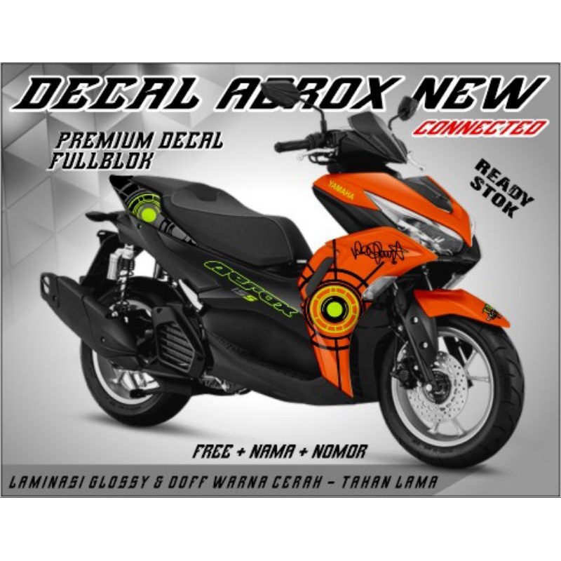 sticker decal variasi Yamaha aerox new conected full body striping variasi decal aerox 2022