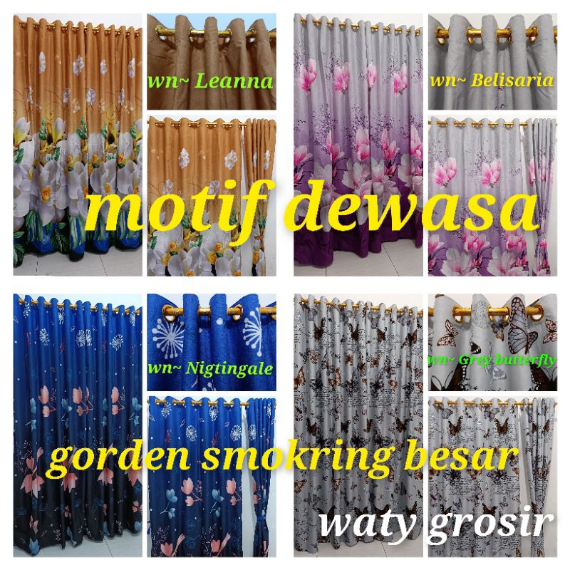 MOTIF BARU! WATY GROSIR Kain Tebal! Gorden 12 Ring Smokering Besar Produksi Sendiri