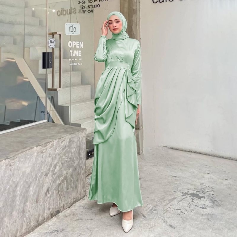 MAXY DELLAROSA, VELVET, GAMIS HIJAB MUSLIM, MAXY DRESS