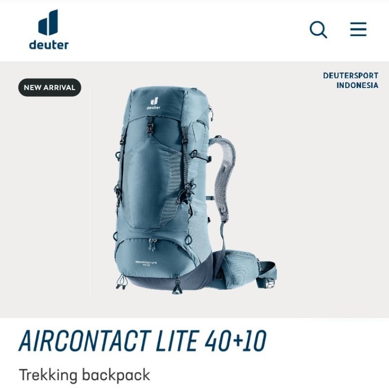Deuter Aircontact Lite 40 10 Trekking Backpack