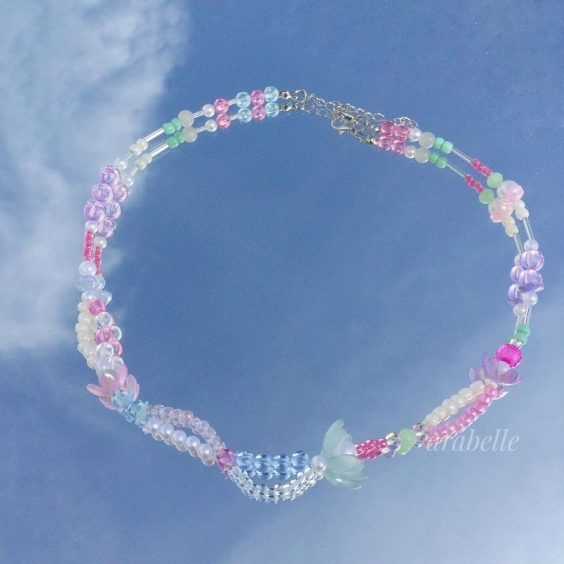 Kalung manik | Premium Beads Necklace - Kalung Daily Hijab/non Hijab Fashion | Handmade Choker Korean (SALE 7.7)