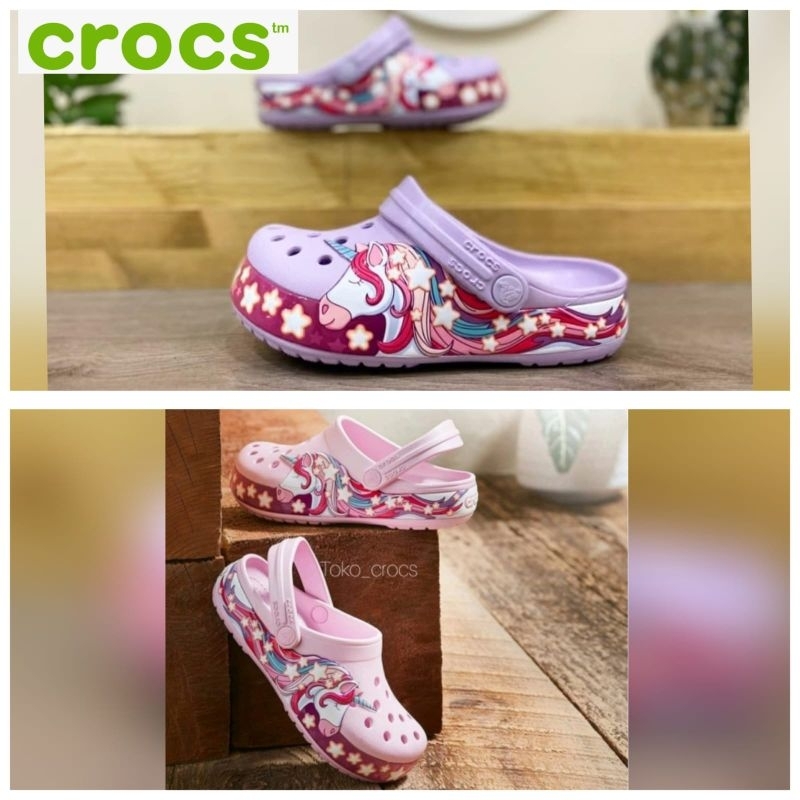 Sandal anak anak / crocs anak litle pony unicorn / corcs anak original unicorn / sandal crocs anak