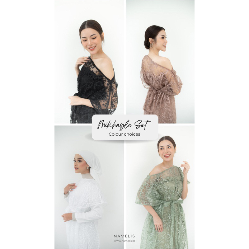 Mikhayla Set by NAMÈLIS | Dress Kondangan/ Kaftan/ Baju Lebaran/ Outfit Idul Fitri/ Raya Collection/ Baju Hari Raya