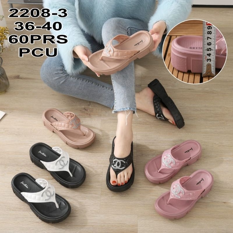 Sandal jepit wanita 2208-3H Sandal import jelly