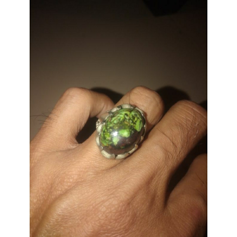 cincin pirus ijo Persia multi colour,ijo dondong lawas