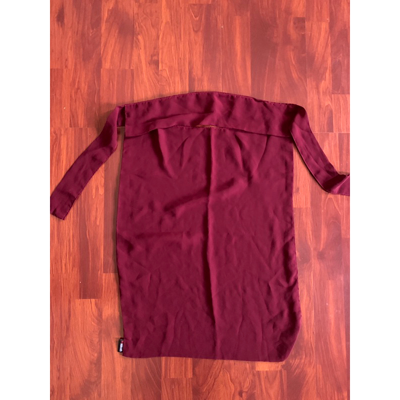 Preloved flap niqab bandana abaya malikah - maroon