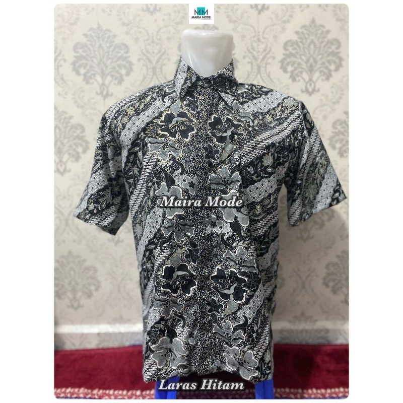 MOTIF LARAS SILVER/KEMEJA BATIK/COUPLE KEMEJA BATIK/KEMEJA BATIK ANAK/ROK LILIT BATIK/ROK PLISKET BATIK/BATIK/TERLARIS