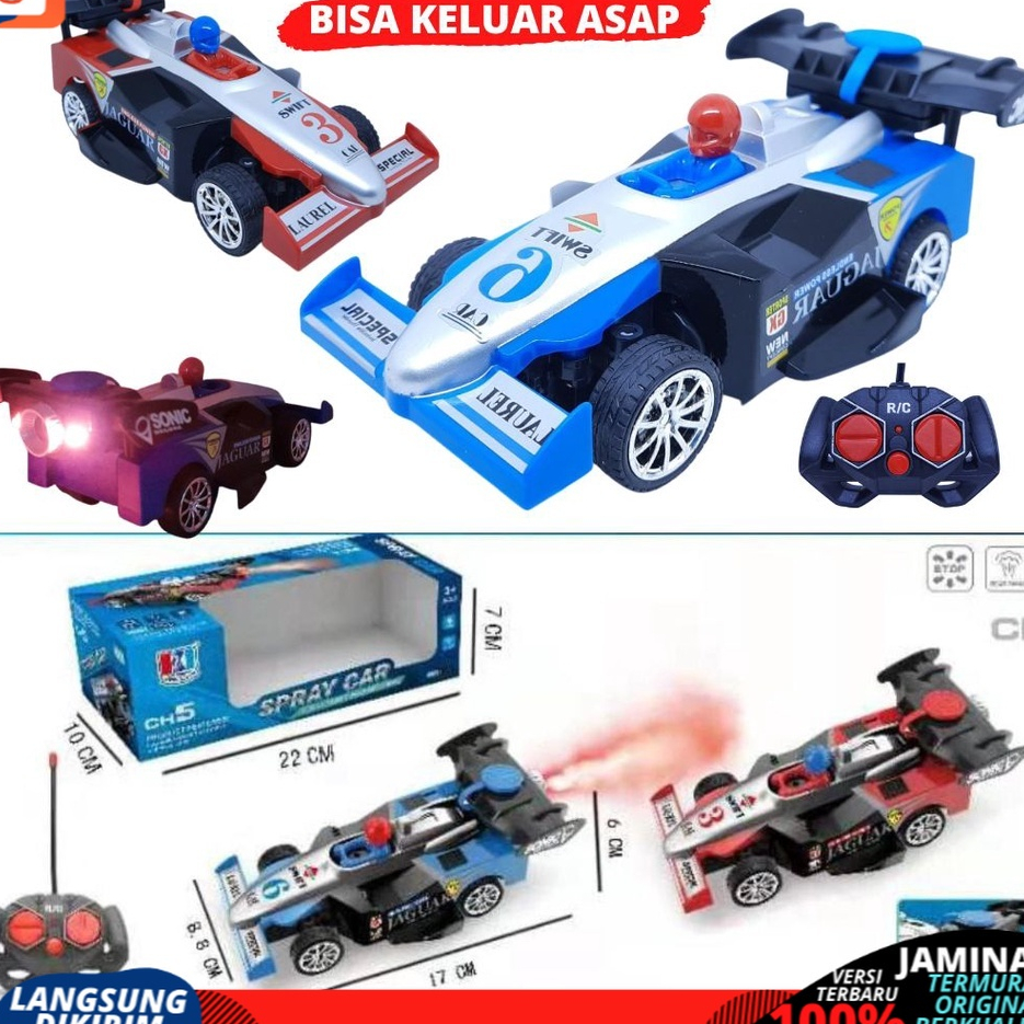 MAINAN ANAK MOBIL REMOT CONTROL BERASAP MODEL BALAP NEW RC CAR SPRAY RACING TOP SPEED MAINAN ANAK LAKI-LAKI