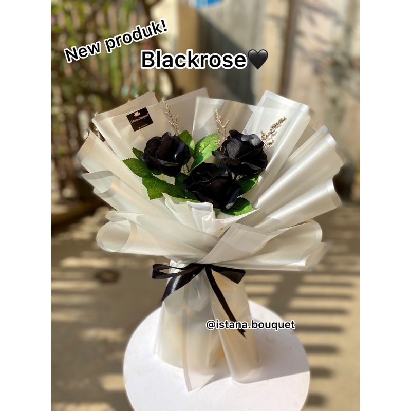 Buket bunga mawar hitam artificial | buket bunga ultah | buket bunga wisuda | mawar hitam premium|buket buat cowok|buket aesthetic