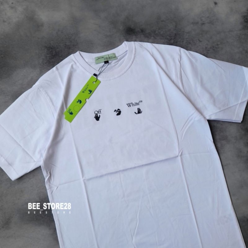 KAOS T-SHIRT OFF WHITE COVER PEACE FULLTAG &amp; LEBEL PREMIUM