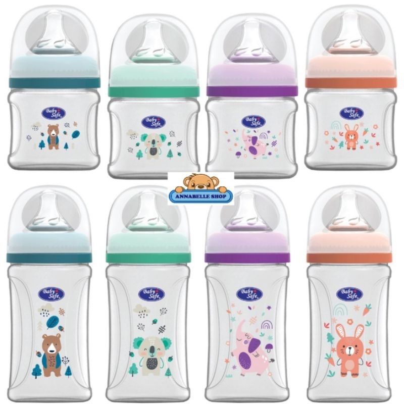 Baby Safe WN07 WN08 Botol susu Wide Neck 120ml 250ml