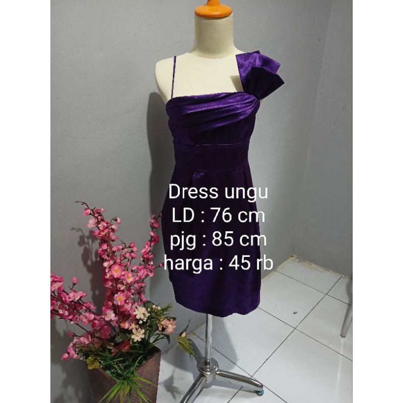 Prelove Dress Sexy Ungu