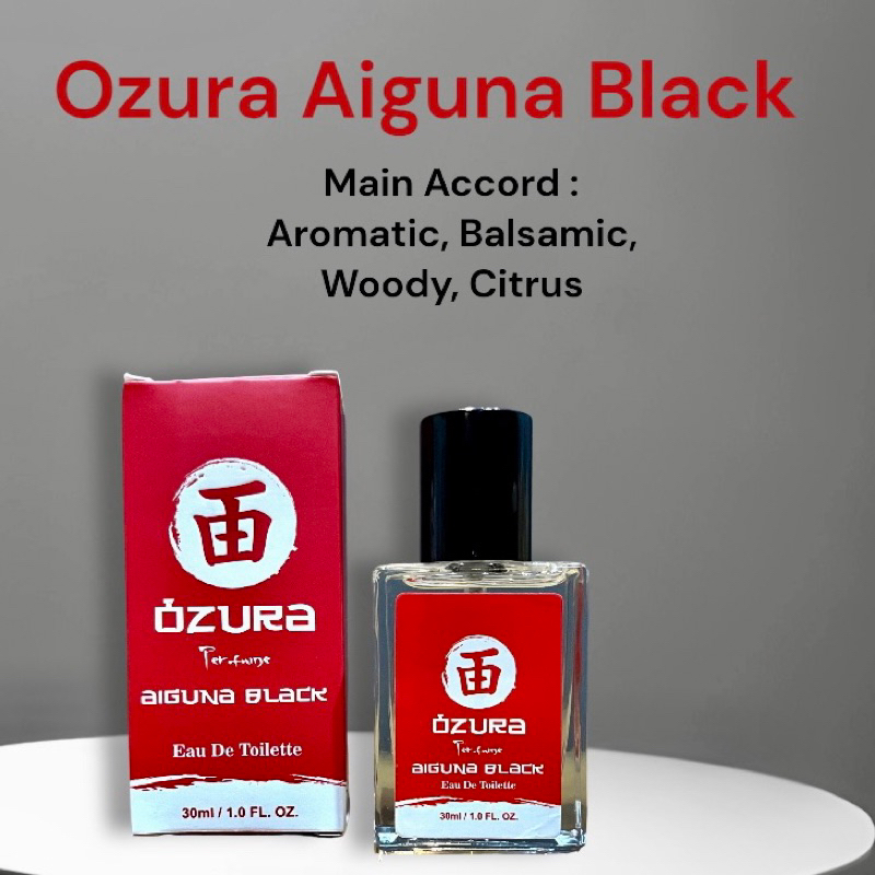 PARFUM OZURA AIGUNA BLACK INSPIRED AIGNER BLACK / WANGI TAHAN LAMA / BPOM