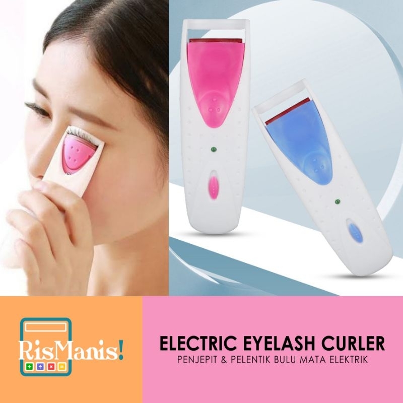 ELECTRIC EYELASH CURLER - Penjepit Bulu Mata Lentik Elektrik Jepitan Pelentik Pengeriting Bulma Portable Makeup Tools Make Up Beauty Kit Awet Praktis