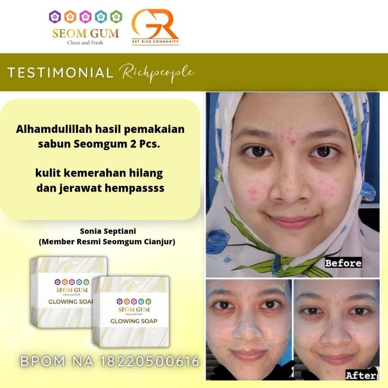 SABUN SEOM GUM,KECANTIKAN,GLOWING SOAP,FAMINNE SOAP,PERAWATAN,PEMUTIH,PENCERAH
