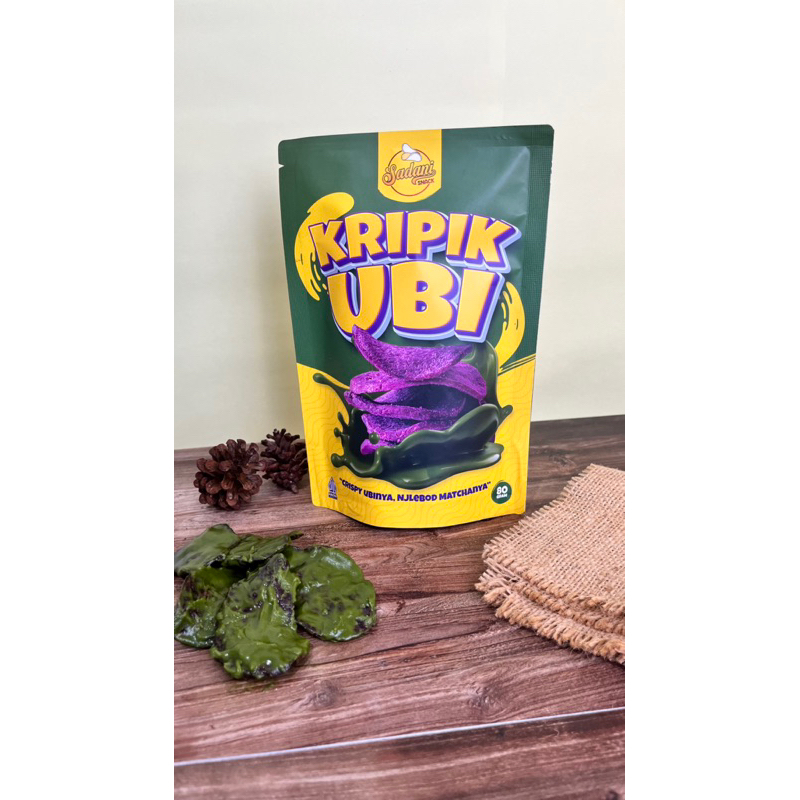 

kripik ubi ungu matcha 80gram by sadani snack