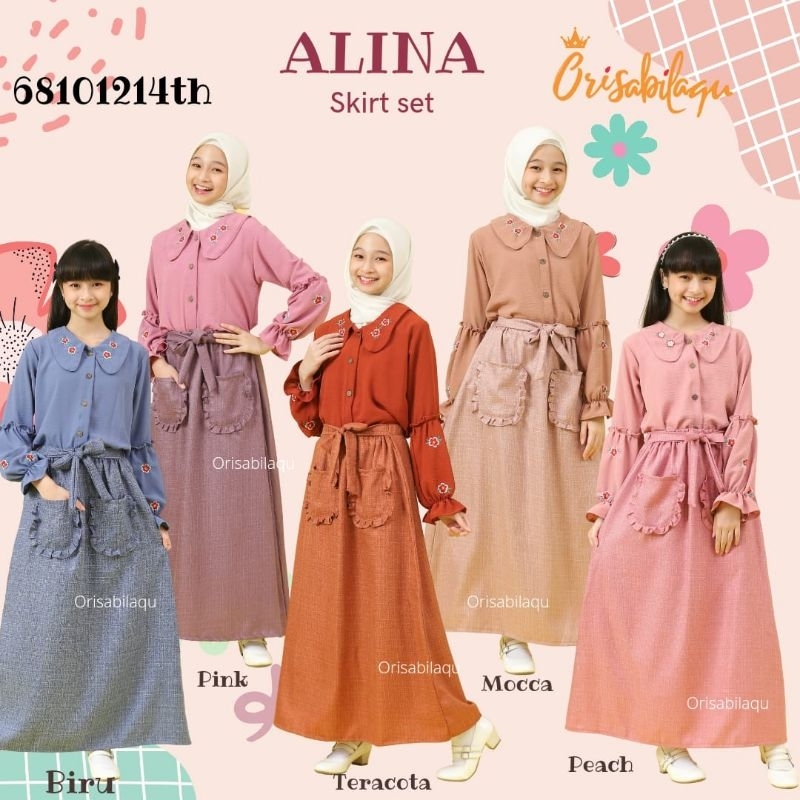 SETELAN ROK Alina Set skirt 6-12th ORISABILAQU