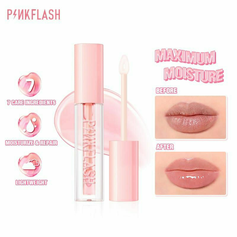 Pinkflash Lip Oil Lip Balm Repair Reduce Lip Wrinkles Lip Care