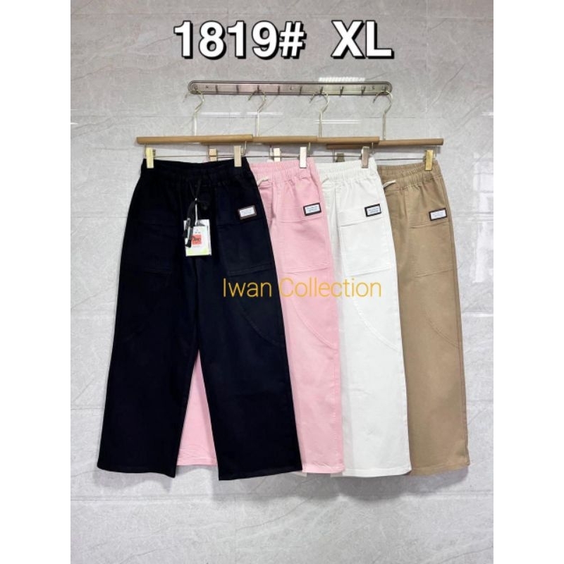Celana Kulot Soft Jeans Import, celana jumbo Merk GOOD Seri 1819# XL, 3819# 3XL, 5819# 5XL, 7819# 7XL
