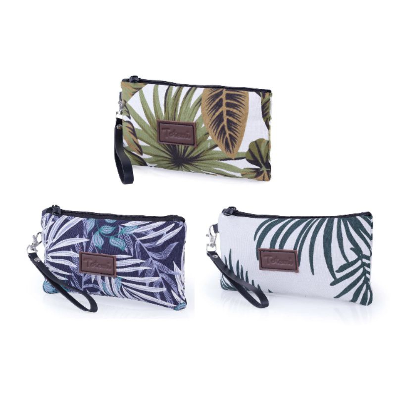 Dompet Kanvas Wanita Clutch Cewek MTT 504 Pouch Kain