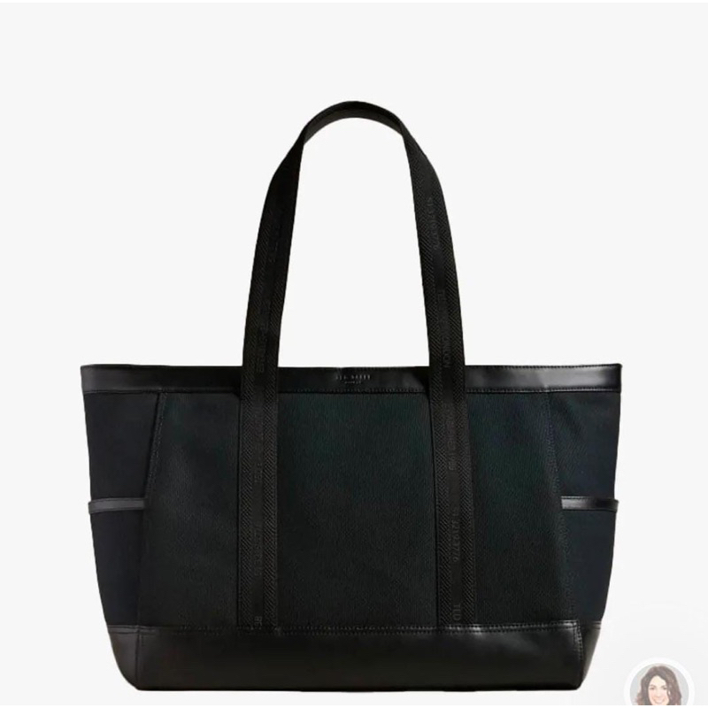 TED BAKER TYRIC Ted Baker Canvas Webbing Tote Bag