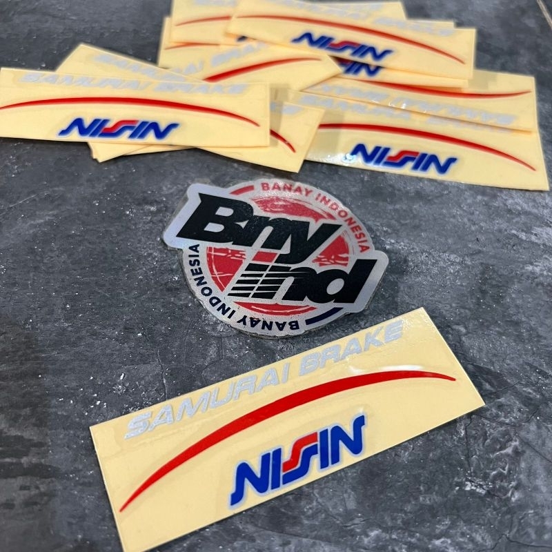 Sticker Stiker NISSIN SAMURAI Cutting