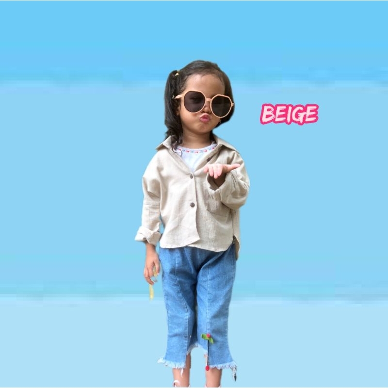 Kemeja Oversize Anak / Kemeja Alodie kemeja Anak laki-laki Unisex 0-12 tahun Kemeja Oversize Anak Remaja