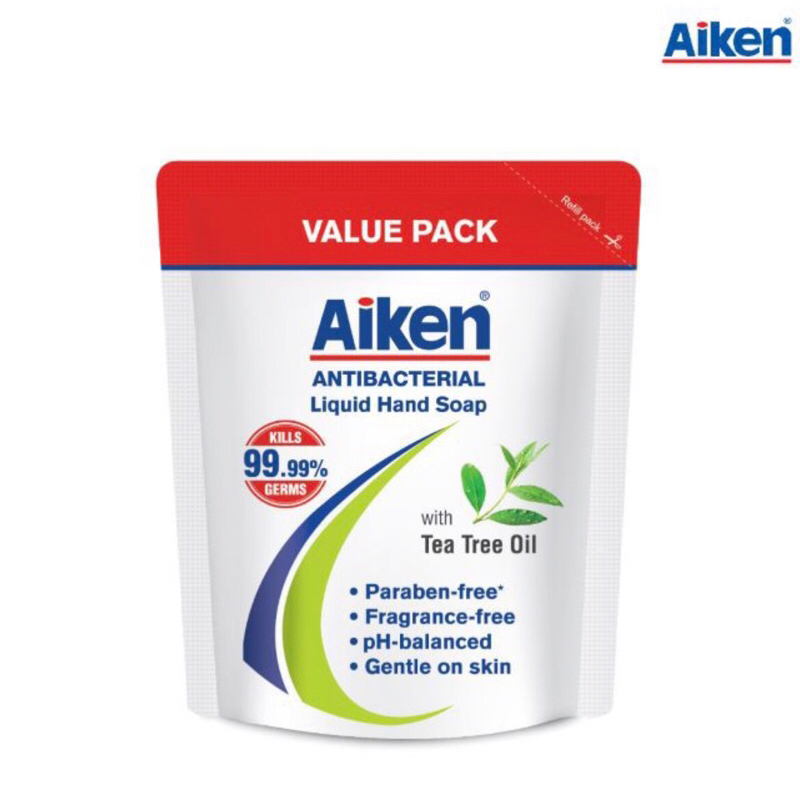 Aiken Tea Tree Oil Antibacterial Hand Soap Pouch 200g