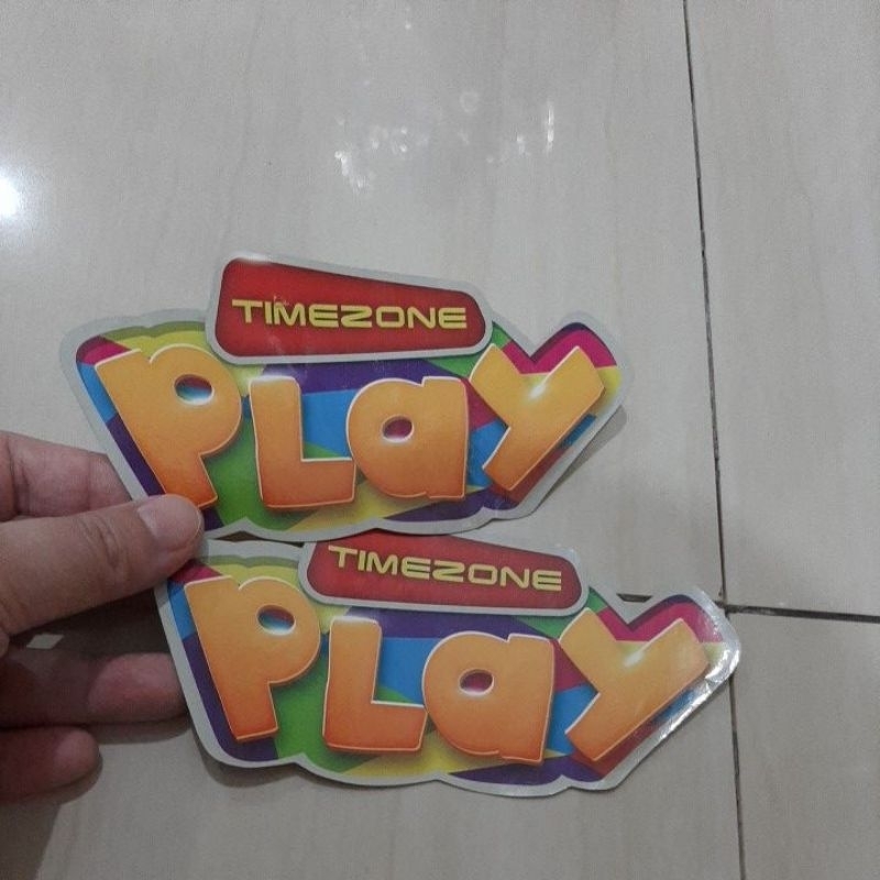 sticker timezone mainan sticker