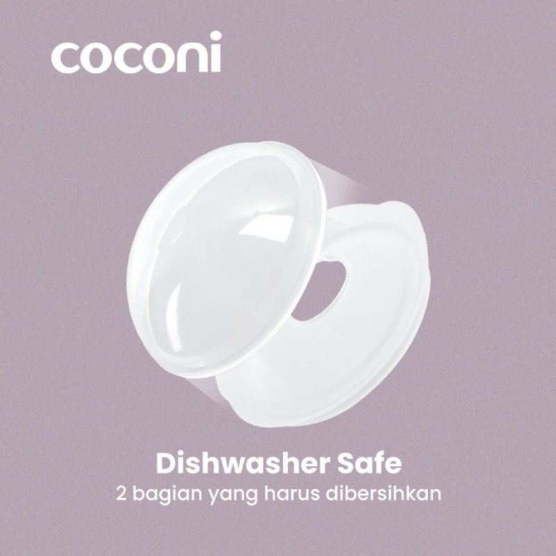 Coconi Breastmilk Collector Shell 2pcs / Penampung ASI Silikon / Breast milk shell