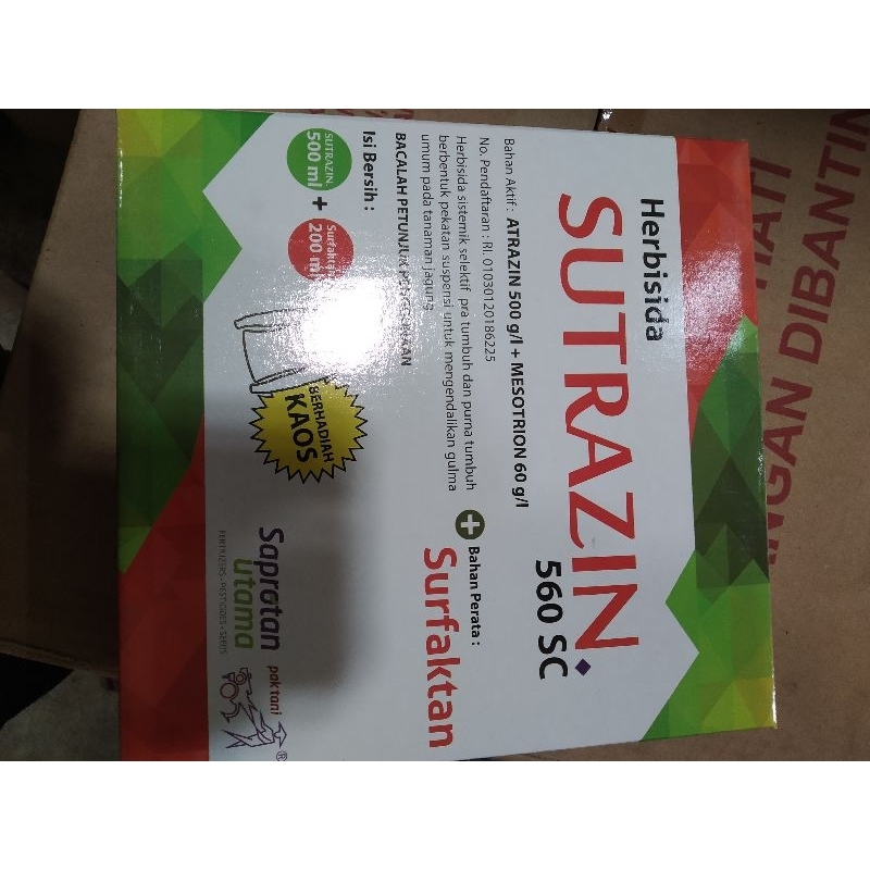 obat pertanian herbisida jagung SUTRAZIN 500ml